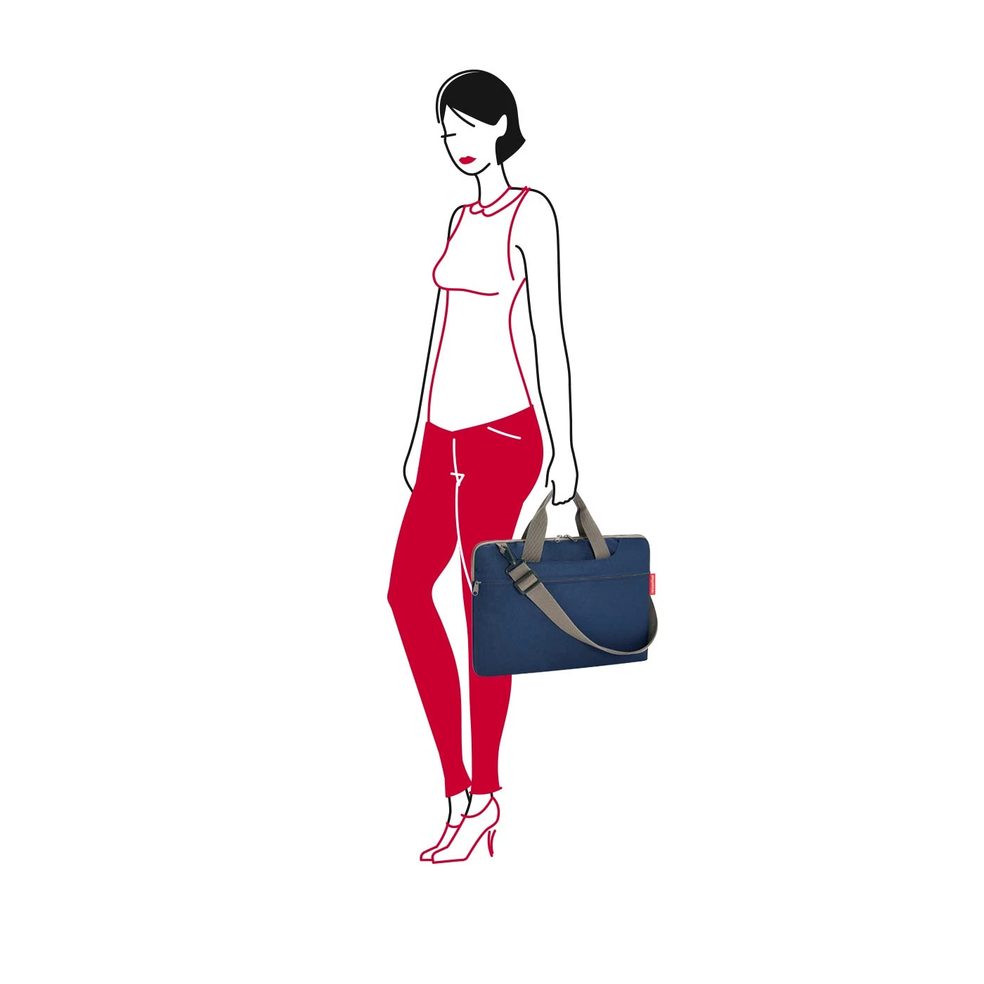 Reisenthel Dark Blue NetbookBag (Laptop Bag) 4 Reisenthel Dark Blue NetbookBag (Laptop Bag)