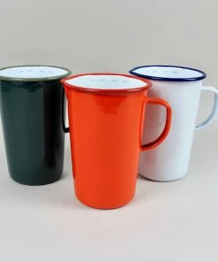 Falcon Enamelware 2 Pint Pillarbox Red Enamel Jug