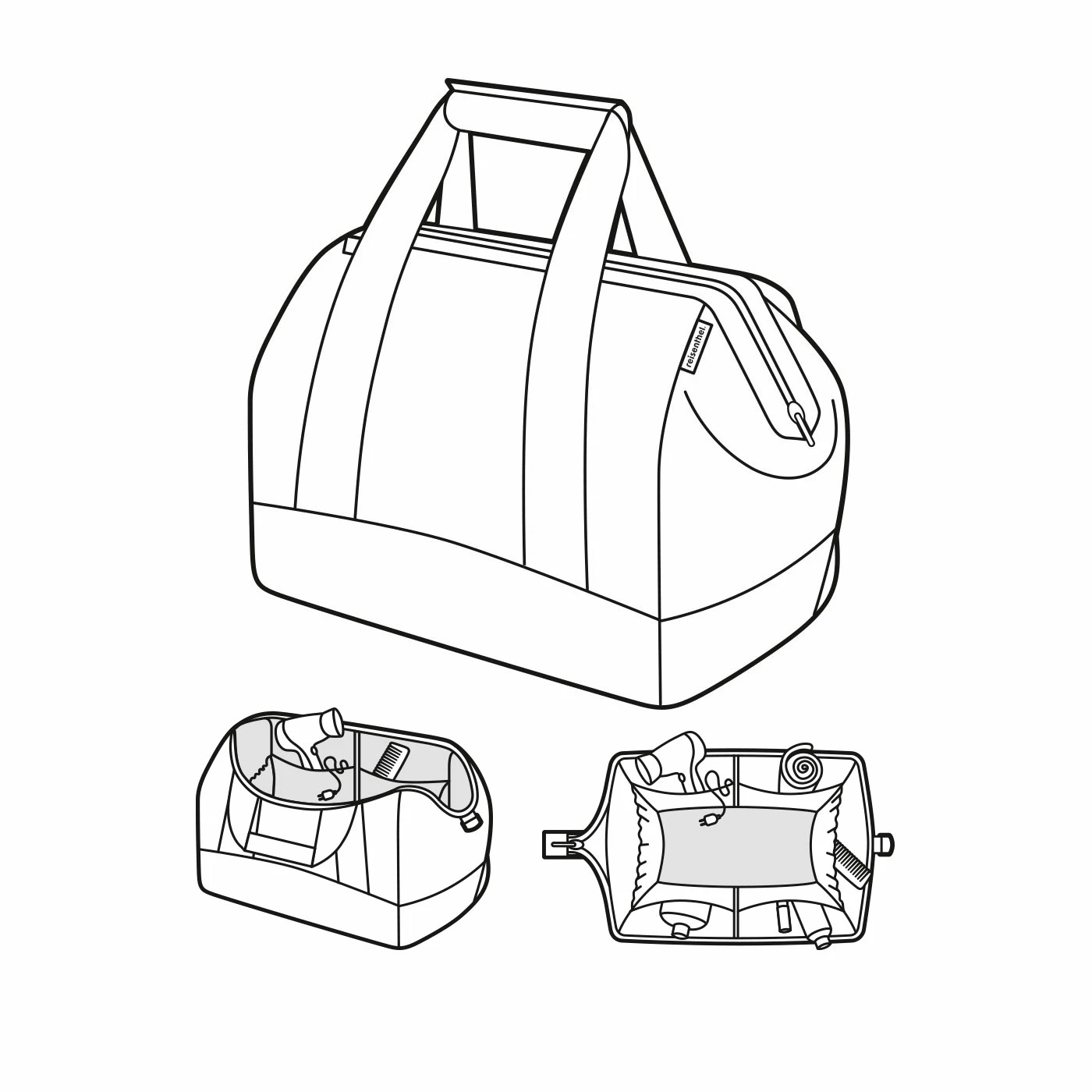 Reisenthel Medium Black Allrounder M Shoulder Bag 5 Reisenthel Medium Black Allrounder M Shoulder Bag