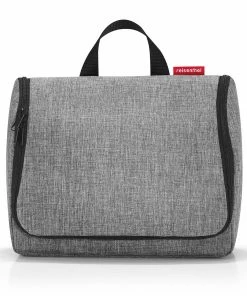 Reisenthel XL Twist Silver Large Foldable Toilet Bag