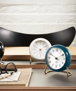 Rosendahl Arne Jacobsen Station Table Clock Teal