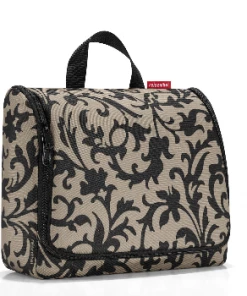 Reisenthel XL Taupe Baroque Large Foldable Toilet Bag