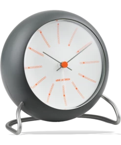 Rosendahl Arne Jacobsen Bankers Table Clock Dark Grey