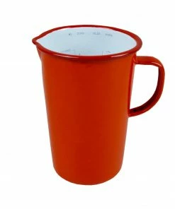 Falcon Enamelware 2 Pint Pillarbox Red Enamel Jug