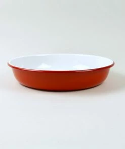 Falcon Enamelware Large Enamel Salad Bowl - Pillarbox Red