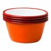 Falcon Enamelware Set of 4 Red Pillar Box Bowl