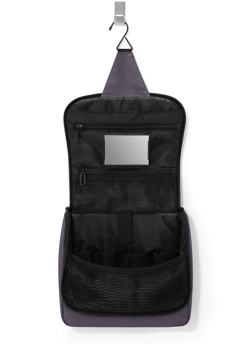Reisenthel Graphite Foldable Unisex Travel Toilet Bag 2 Reisenthel Graphite Foldable Unisex Travel Toilet Bag