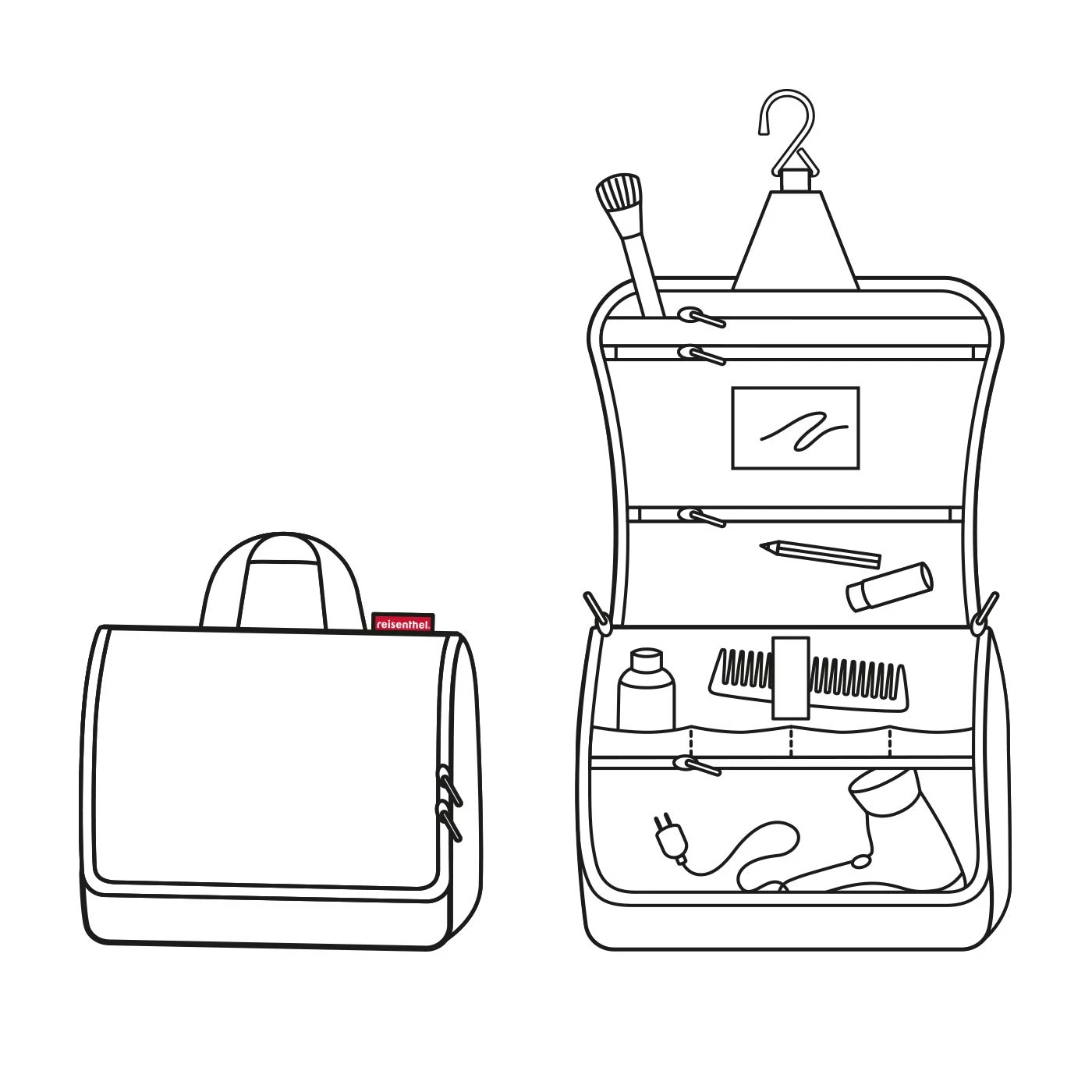 Reisenthel XL Dots Large Foldable Toilet Bag 4 Reisenthel XL Dots Large Foldable Toilet Bag