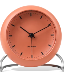 Rosendahl Arne Jacobsen City Hall Table Clock Pale Orange