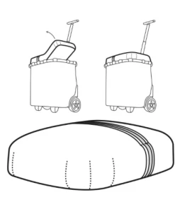 Reisenthel Reflective (Silver) Cover for Carry Cruiser Trolley 5 Reisenthel Reflective (Silver) Cover for Carry Cruiser Trolley