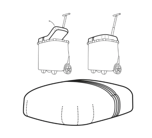 Reisenthel Reflective (Silver) Cover for Carry Cruiser Trolley 3 Reisenthel Reflective (Silver) Cover for Carry Cruiser Trolley